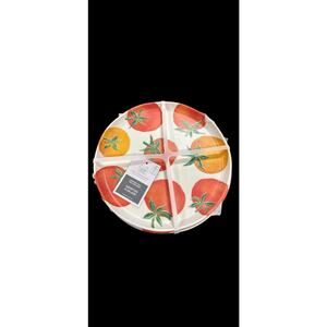 Rachel Ashwell Tomato Melamine 8" Salad Plates Set of 4 TheFarmhouse NWT